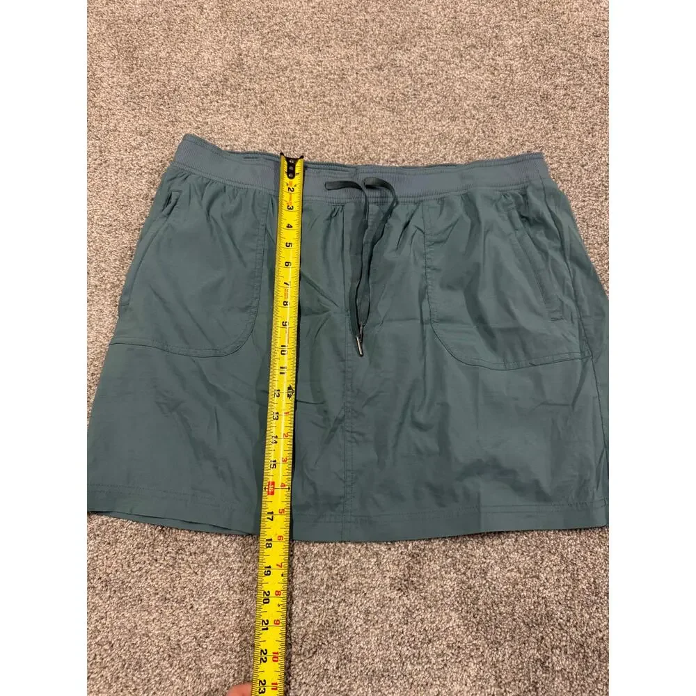 L.L. Bean Women's Teal Drawstring Casual Skirt